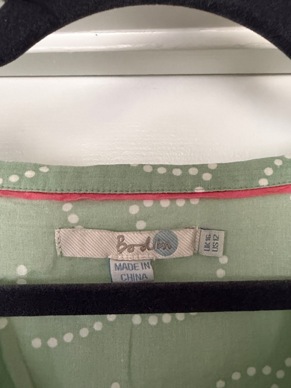 Boden Polka Dot Crescent Shirt - Picture 3 of 3